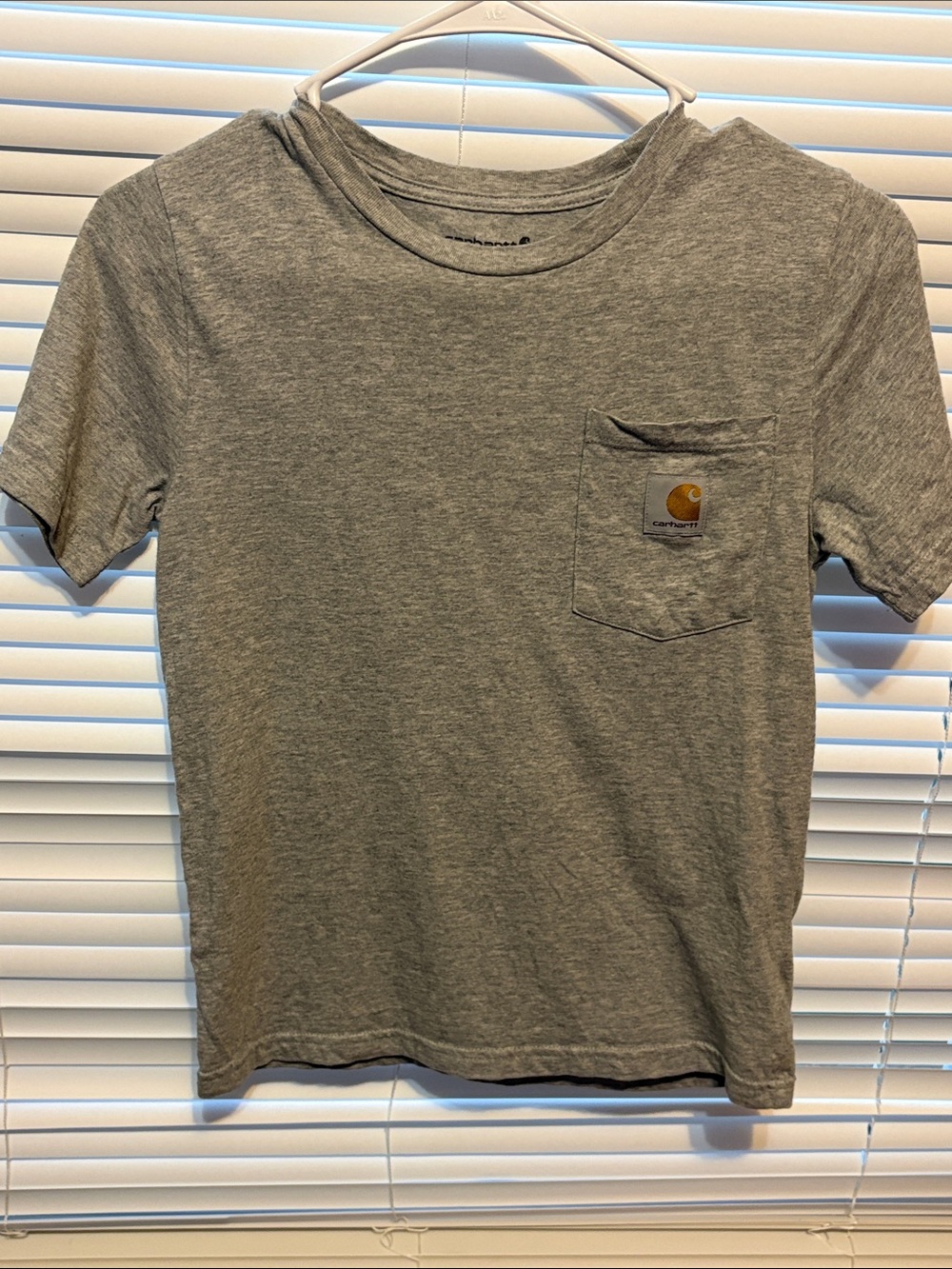 Carhartt Kids Heather Gray Short-Sleeve Pocket Tee